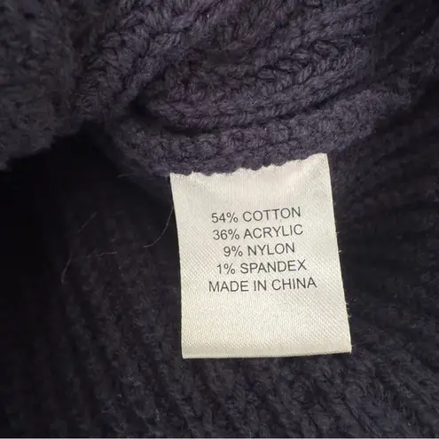 Tuckernuck  Estella Navy Cable Knit Cropped Sweater