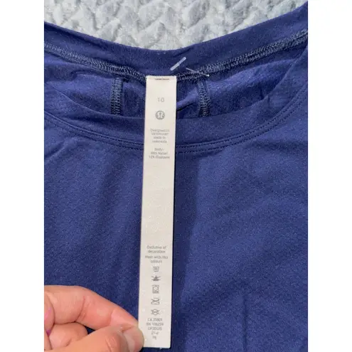 Lululemon  Women's Blue Pullover Long Sleeves Crop Top Size 10