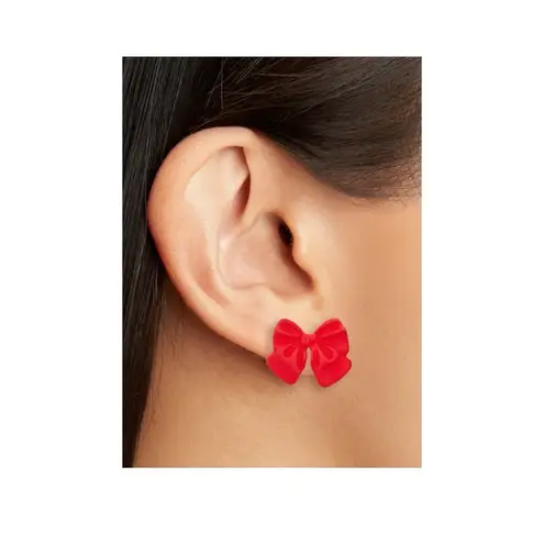 Leith NWT  Heart and Bow Stud Earrings Set