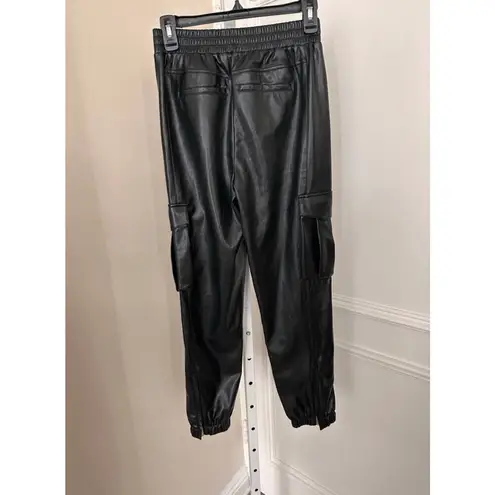 Generation Love Vegan Leather Cargo Jogger Black size XS