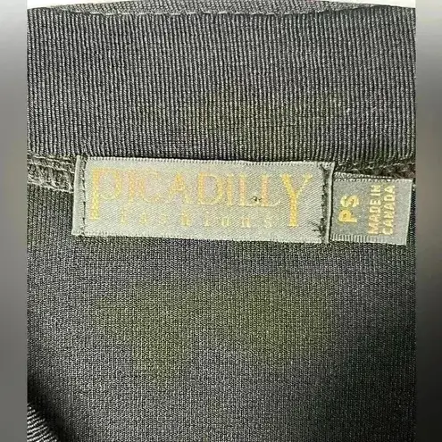 NWT Picadilly Fashions Open Cardigan 3/4 Sleeve Multicolor Appliqué Petite Small Black Size undefined