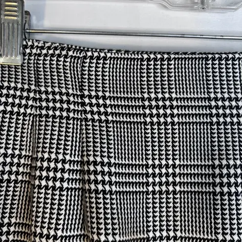 Norton Mcnaughton VTG Black White Houndstooth Plaid Straight Skirt Size 10