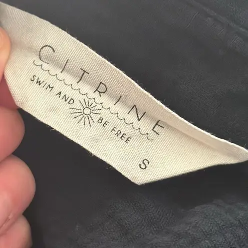 Citrine HAMPTON SHIRT in black (gauze) Size small