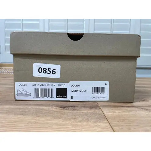 Dolce Vita Dolen Fashion Sneaker Ivory Multi Woven Knit Size 7.5/8 NIB Platforms - Image 12