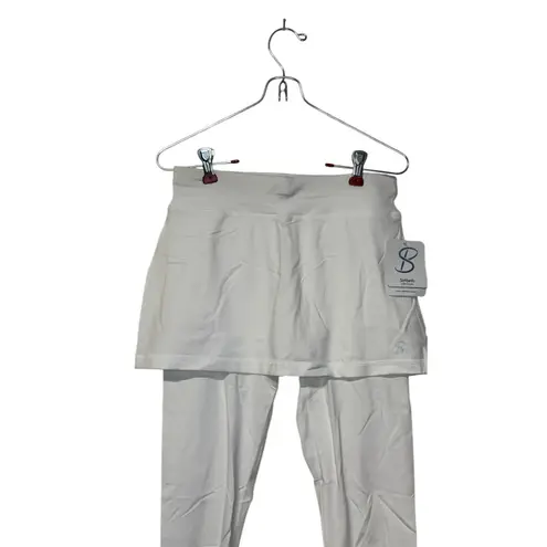 Sofibella Women's Skort Skirt Abaza Capri Legging Golf Tennis White XS NWT
