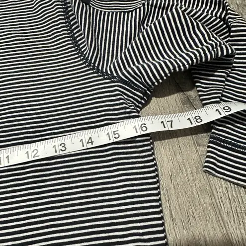 lrl ralph lauren jeans co 3/4 Sleeve Top Womens Navy White Striped extra large Size XL