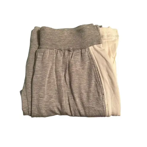 Bailey44 Bailey/44 Women's Grey White Wide Leg Pull On Pants Ultra Soft Size Small #E8-5