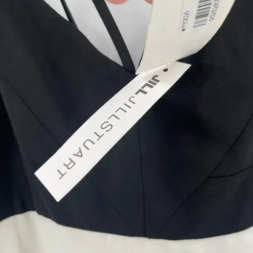 Jill Stuart Maxi Dress Size 10 Black White Designer Luxury Gown Wedding Evening