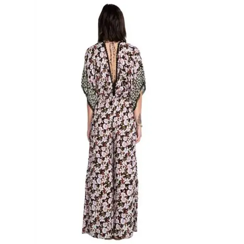 Johnny Was Jade Karisma Mixed jumpsuit Pink Black Floral Women’s Size Large