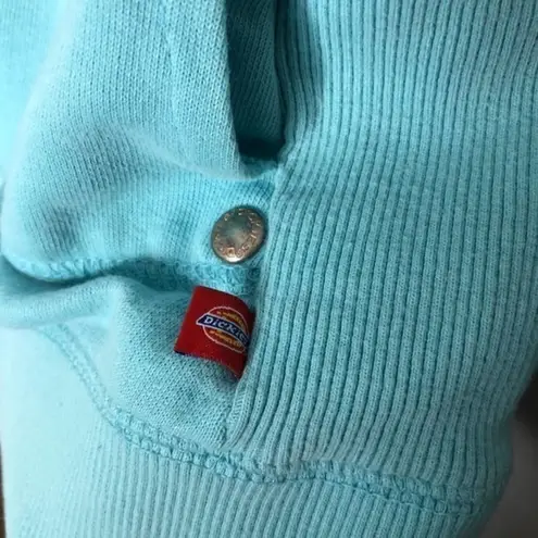 Dickies blue Women's Rib Inset zip up Hoodie