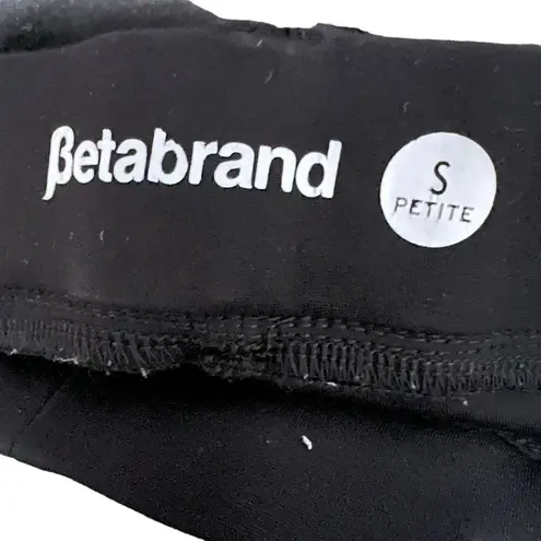 Betabrand Straight-Leg 7-Pocket Dress Pant Yoga Pants Black Small Petite