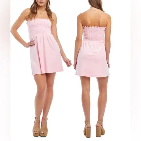 Juicy Couture  | Pink Strapless Velour Dress