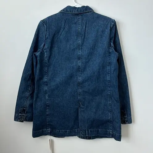 Reformation  Elsa Relaxed Denim Blazer Size: M thumbnail 8
