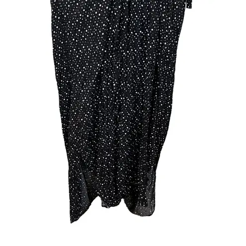 Malia Mills Joan Strapless Polka Dot Maxi Dress Black Women’s Size 6 New