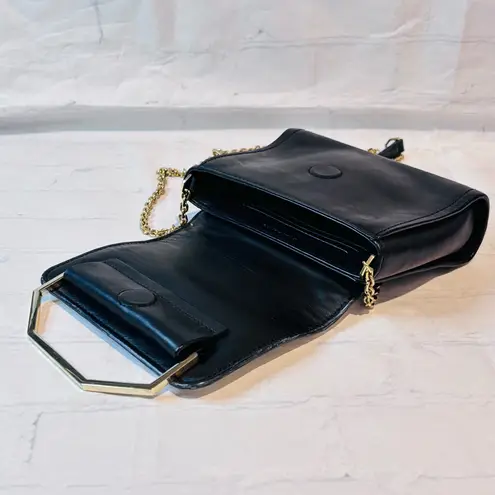 Louise et Cie Authentic Two-Tone Leather small Crossbody / Magnetic Flap closure - Image 10