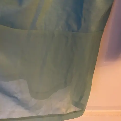 Soft Surroundings Teal Touch of Sheer Tunic Top, Women’s Large