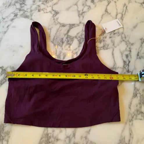 Quince NWT Women's V Neck Burgundy Sports Bra Sz XL