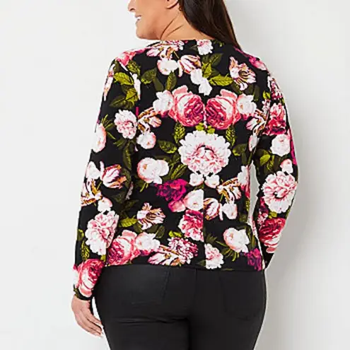 Bold Elements Plus Womens Square Neck Long Sleeve Blouse XXl b54