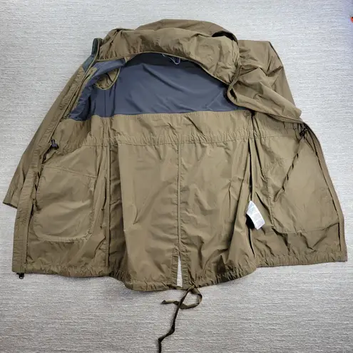 Mountain Hardwear Women’s XS Rain Jacket Hooded Olive Green Vented Parka