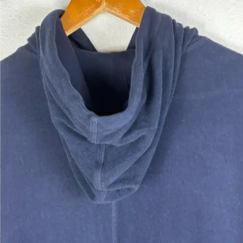 Sweaty Betty Escape the Luxe Navy Blue Hooded Sweatshirt Pullover Hoodie