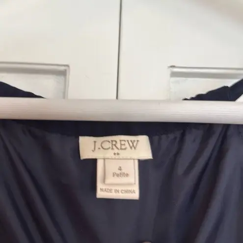 J.Crew navy and white Aztec chevron skirt halter maxi dress 4 petite Blue Size 4P