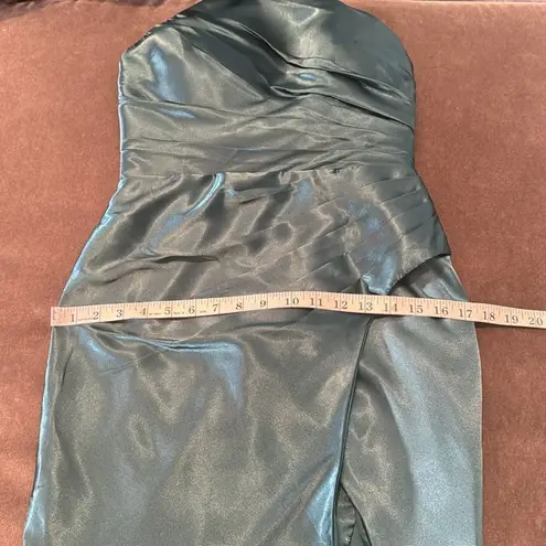 Women’s Green Full Length Halter Neck Mermaid Prom Dress Corset Back Size 2 NWT