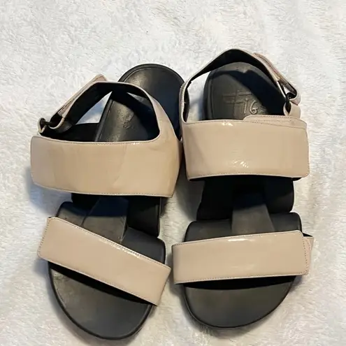 Figs By Figueroa Figulous Patent Leather Open Toe Sandals Women’s Size 36/5.5M Black