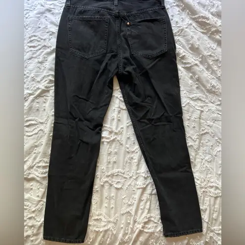 H&M  Size 6 Black Ripped Boyfriend Low waist Jeans