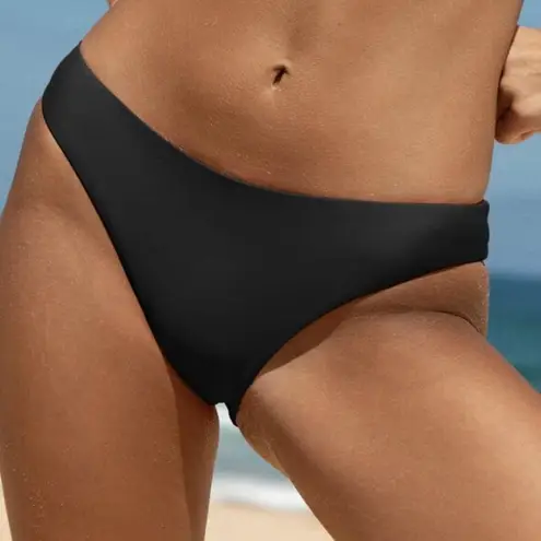 BERLOOK ECONYL® Black Solid Low Waisted Bikini Bottom ONLY 69