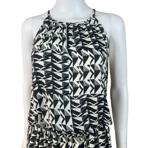 Veronica M Printed Drop Waist Short Dress