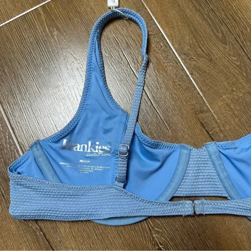frankie's bikinis Frankie’s Bikinis Grotto Top in Lagoon Blue Size Medium Underwire Bikini Top - Image 6