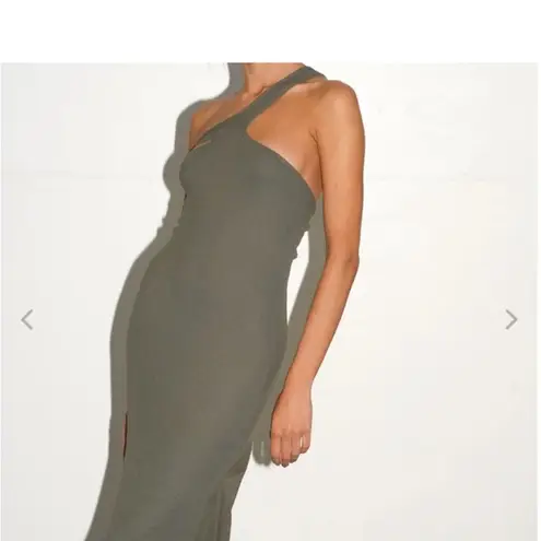 LNA NWOT Revolve Etten Rib Dress in Olive Green Size XL