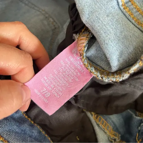 NWT K & K California Pismo Beach Baby Bootcut Denim Blue Jeans Size 7/8