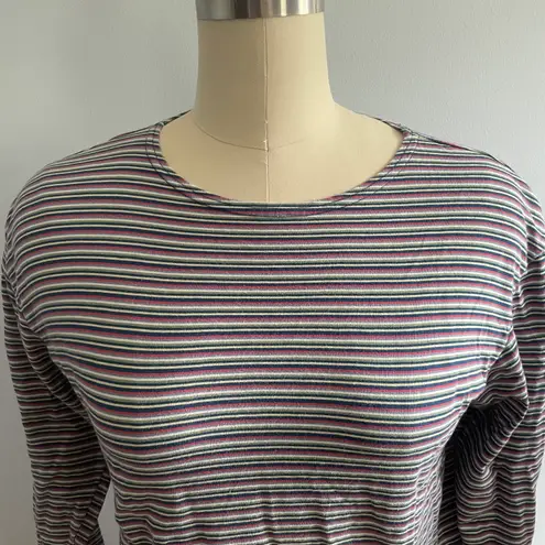 Faded Glory Vintage Long Sleeve Stripe Tee- 1990’s- Size Large