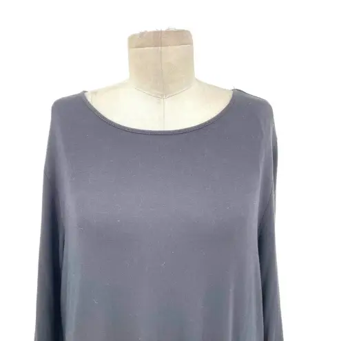 Betabrand Sweatshirt Long Sleeve Dress in Black Jersey Size Large