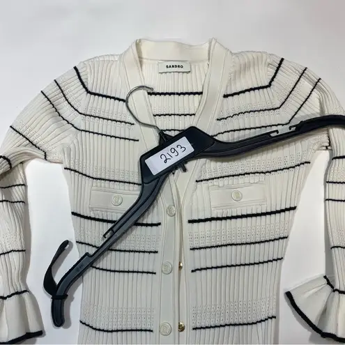 Sandro Striped Knit Maxi Dress Size 36