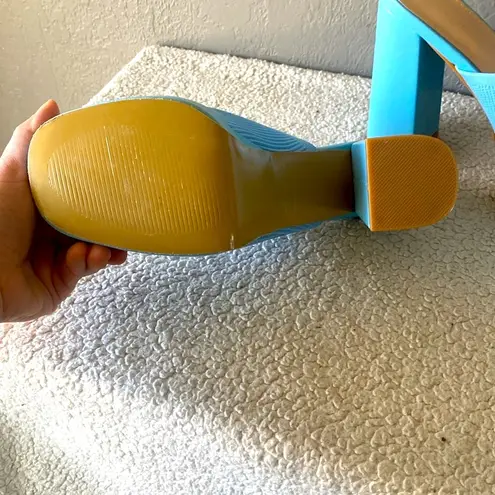 Elegant Blue Women's Platform Heels New Size 10