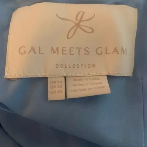 Gal Meets Glam Courtney Striped Midi Maxi Dress Size 14