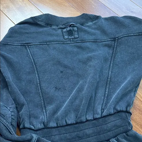 NWT Free People Movement Intercept Relaxed Fit Black Romper size XS