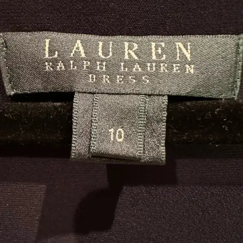 Ralph Lauren LRL Lauren  Navy Royal White Color-block Cocktail Midi Dress Size 10