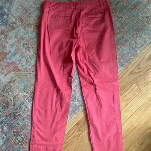 Vineyard Vines  Shep &‎ Ian Casual Cropped Pants Capris Cotton Chinos Pink Size 0