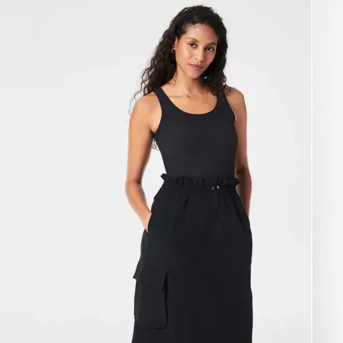 Spanx NWT Casual Fridays Cargo Maxi Dress in Black Sz XS $168