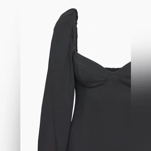 Wilfred Aritzia Novella Black Long Sleeve Mini Dress Size 0