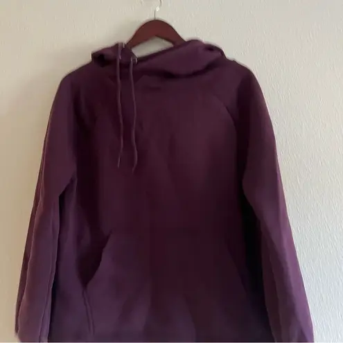 Zenana Outfitters Women's Purple / Wine Cowl Neck Hoodie Size Medium