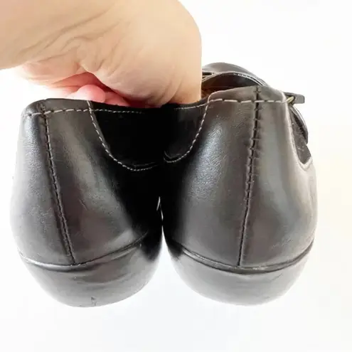 Naturalizer  Black Leather And Suede Mary Jane Loafers Women’s Size 8.5‎ Comfort