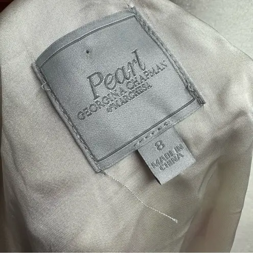 NEW Pearl Georgina Chapman Marchesa Ruffle One Shoulder Floral Mini Dress 8 NWT Pink