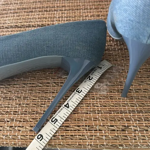 Bella Luna denim closed toe high heels size 10