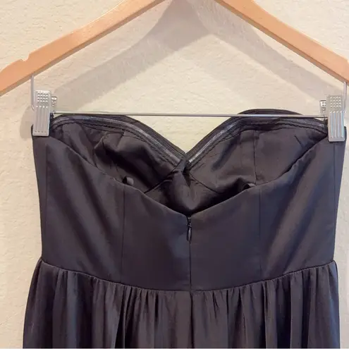 Fame and Partners The Ambrose Strapless Dress Gown in Black Size 2 NWT