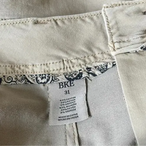 BKE Women's Parker Khaki High Rise Stretch Shorts Size 31 | NWT