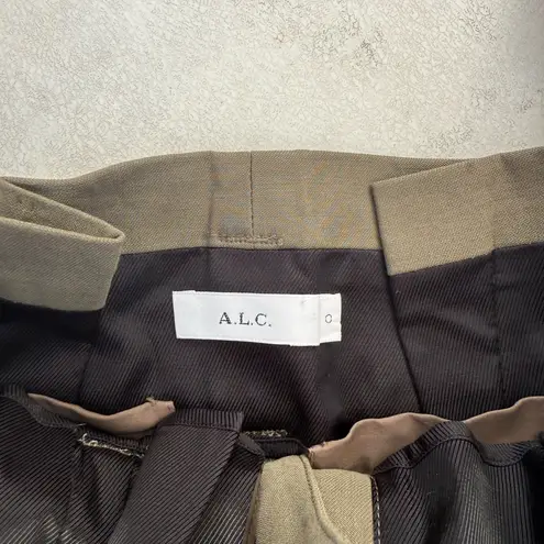 ALC Frank A.L.C BRYCE MINI SKIRT IN OLIVE GREEN - SIZE 0